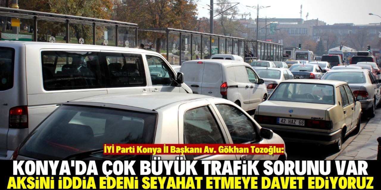 Konya trafiğinde yol almak imkansız hale geldi