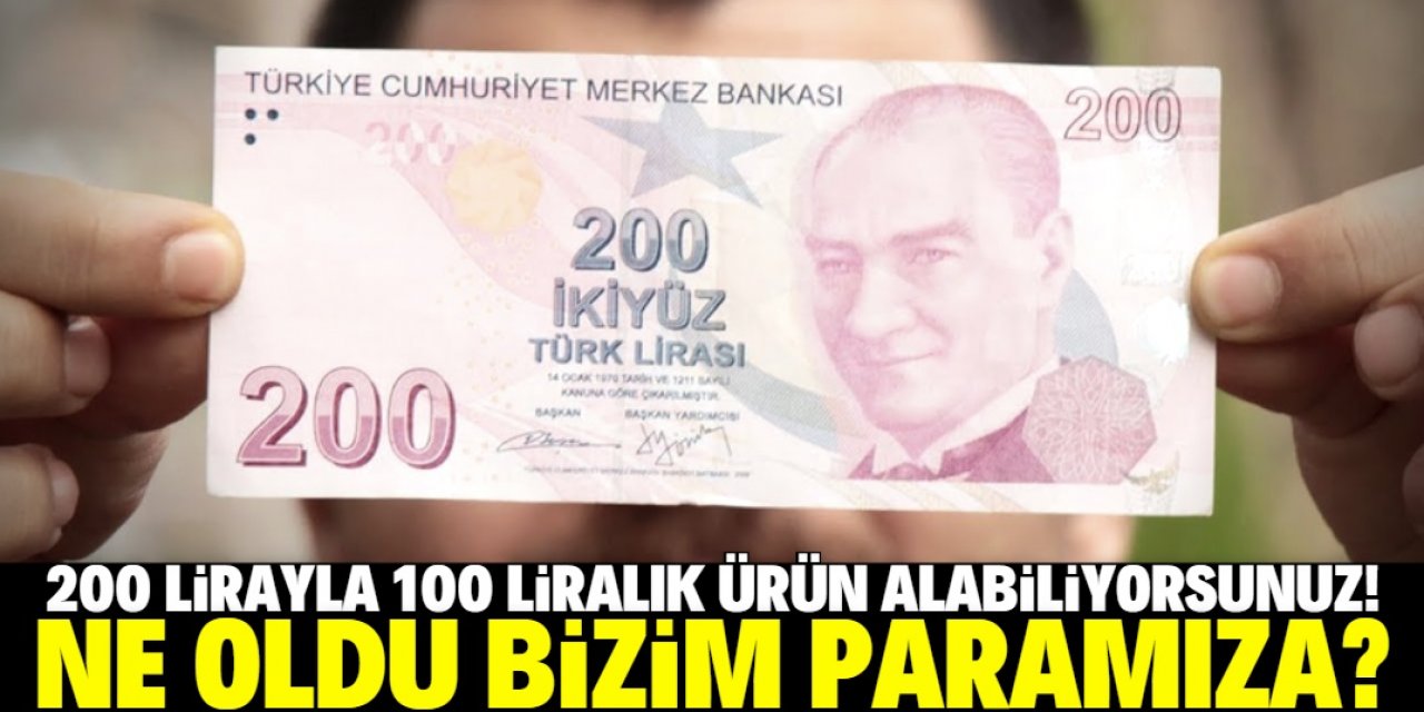 200 liranın ederi 100 lira!