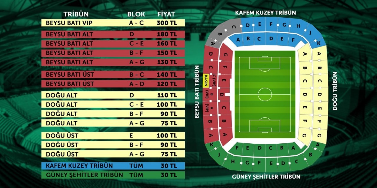 Trabzonspor maçının biletleri satışa sunuldu
