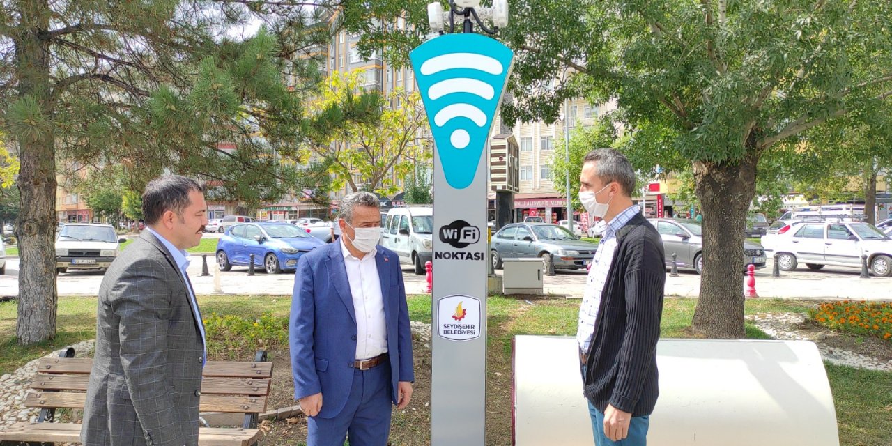 Seydişehir Belediyesi'nden ücretsiz internet hizmeti