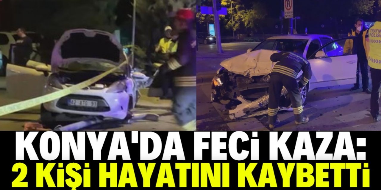 Konya'da feci kaza: 2 ölü, 3 yaralı