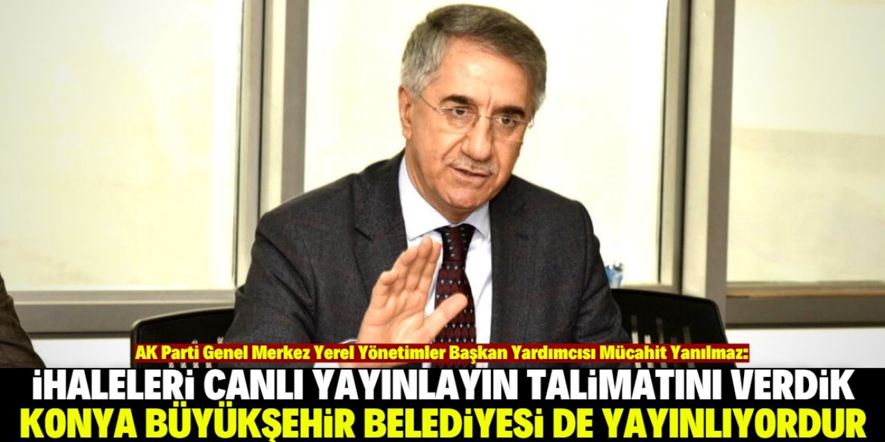 "Belediyelere şeffaflık talimatı verildi"