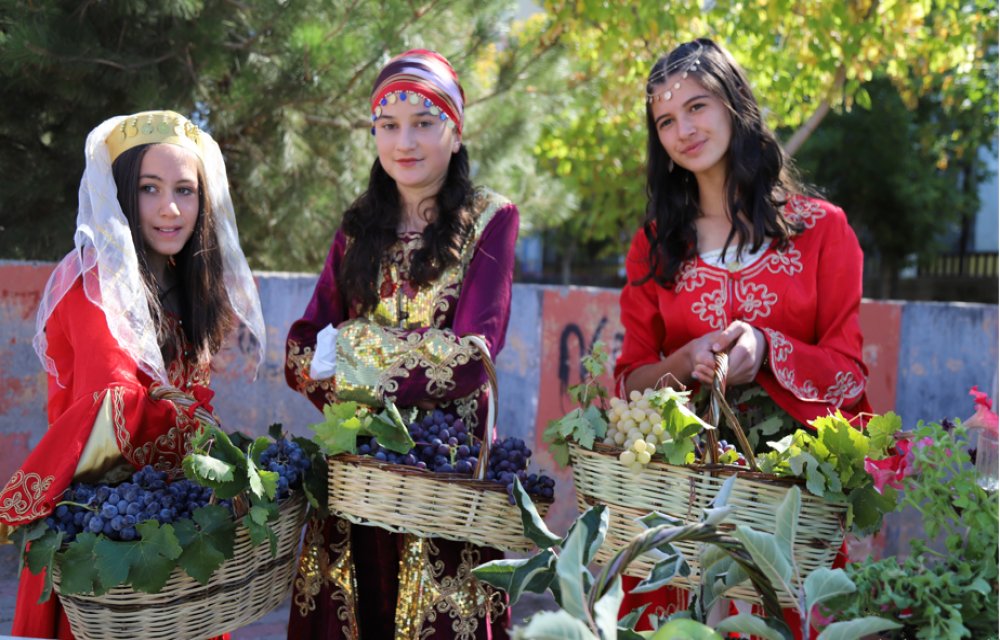 Aksaray'da "1. Bağ Bozumu ve Uçurtma Festivali" başladı