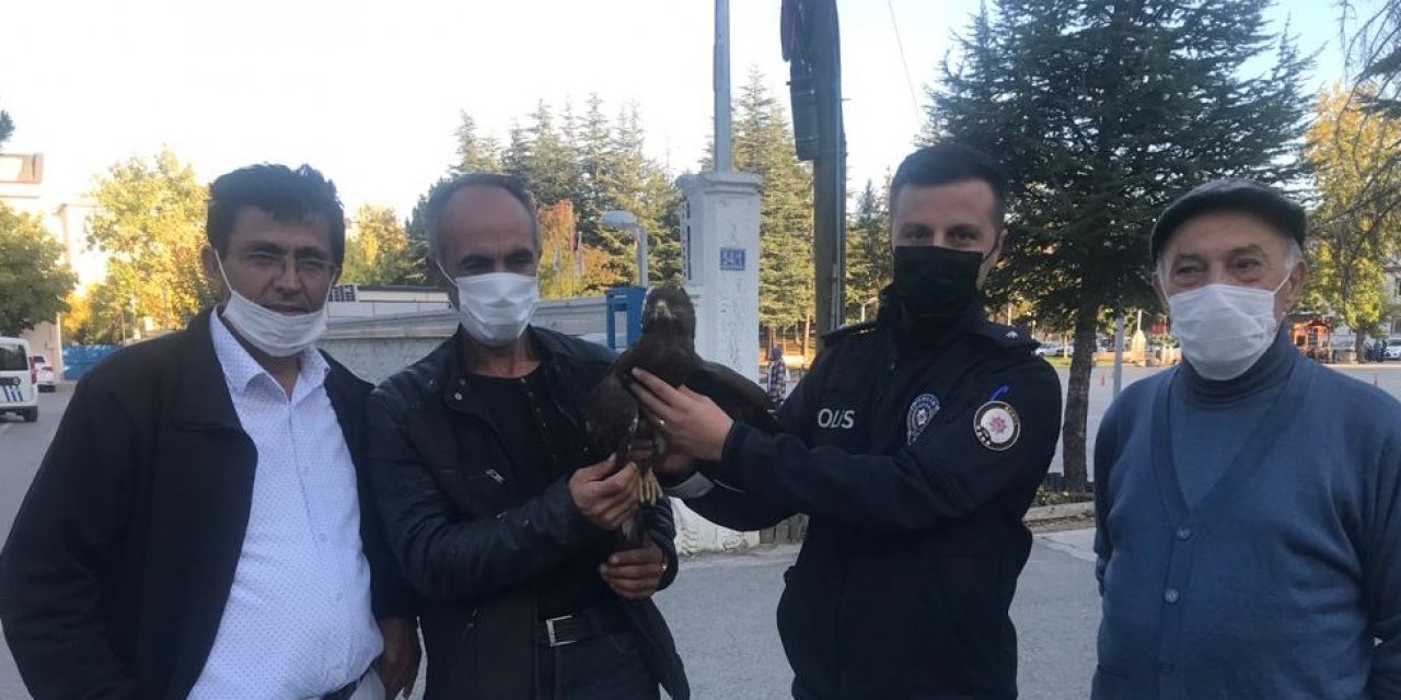 Yaralı Şahin'e polis ekipleri sahip çıktı