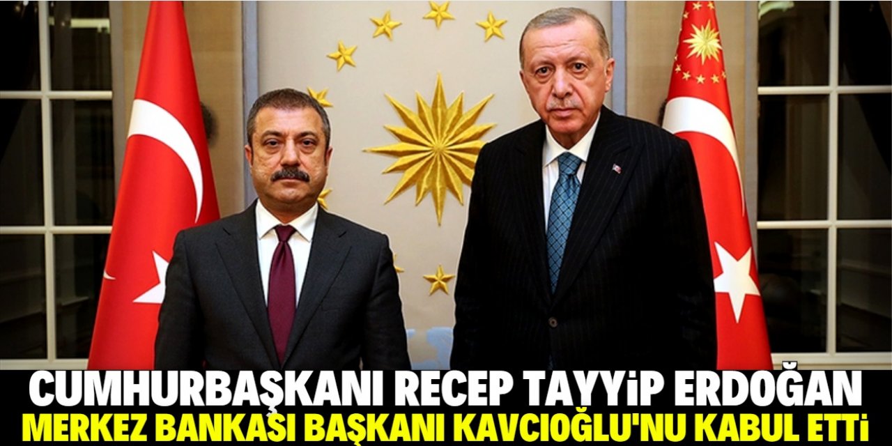 Cumhurbaşkanı Erdoğan, TCMB Başkanı Kavcıoğlu'nu kabul etti