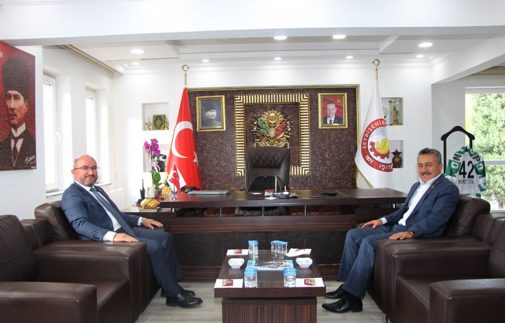 KOP Başkanı Mahmut Sami Şahin, Seydişehir'de ziyaretlerde bulundu