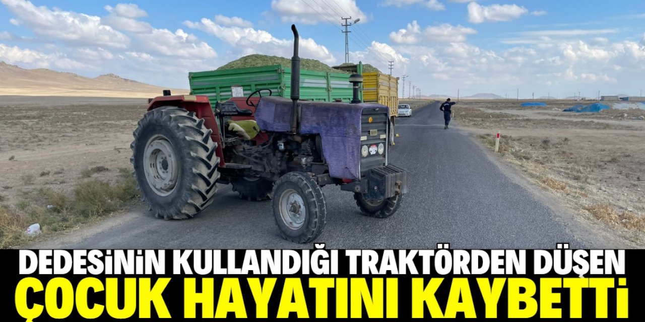Konya'da traktörden düşen çocuk hayatını kaybetti
