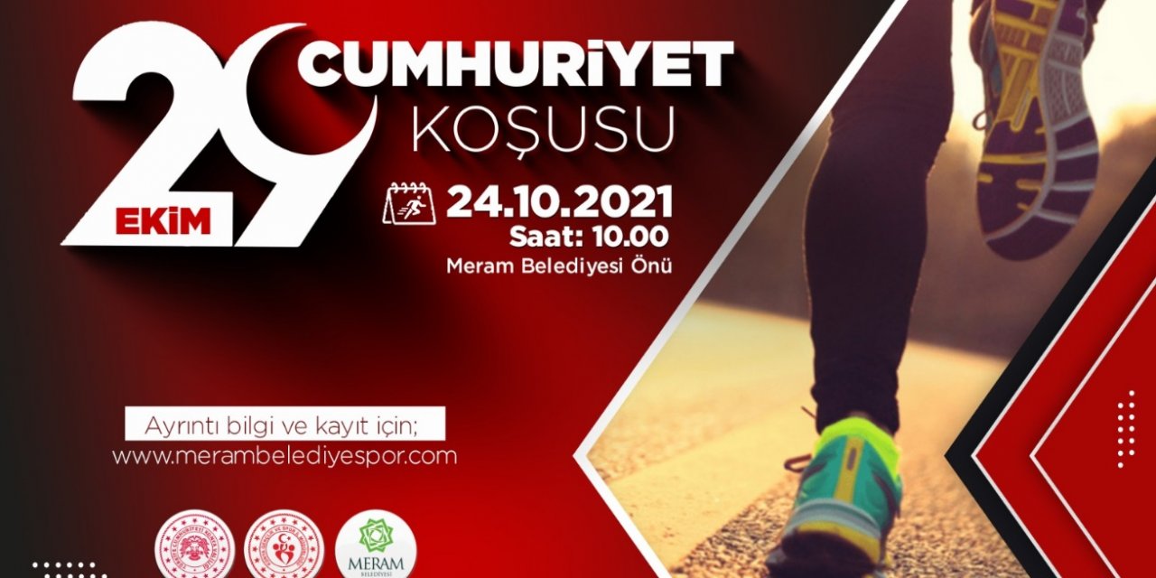 Meram’da Cumhuriyet Koşusu düzenleniyor