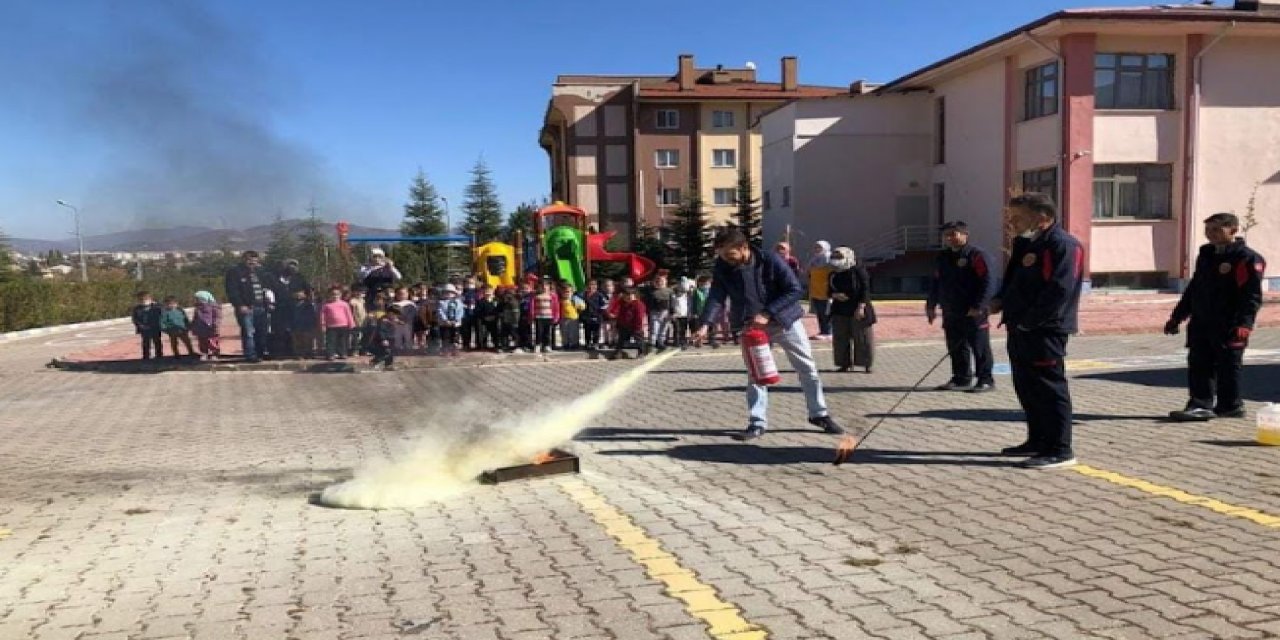 Seydişehir’de öğrencilere yangın farkındalık eğitimi