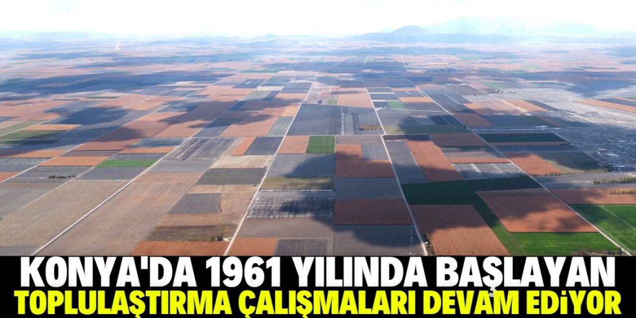 Konya'da toplulaştırma sürüyor