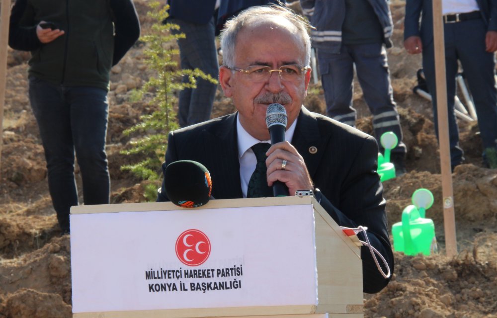 MHP Genel Başkan Yardımcısı Kalaycı, Konya'da fidan dikme programında konuştu: