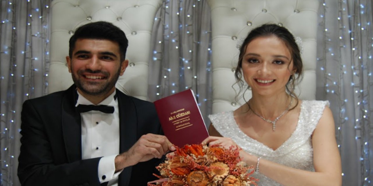 Genç doktorlar Ceren ile Abdullah evlendi