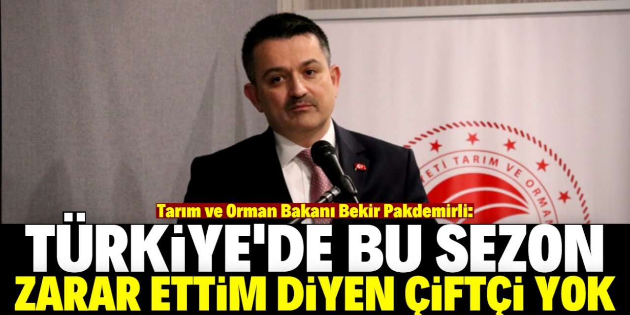 Bakan Pakdemirli: Türkiye'de 'ben zarar ettim' diyen çiftçimiz yok!