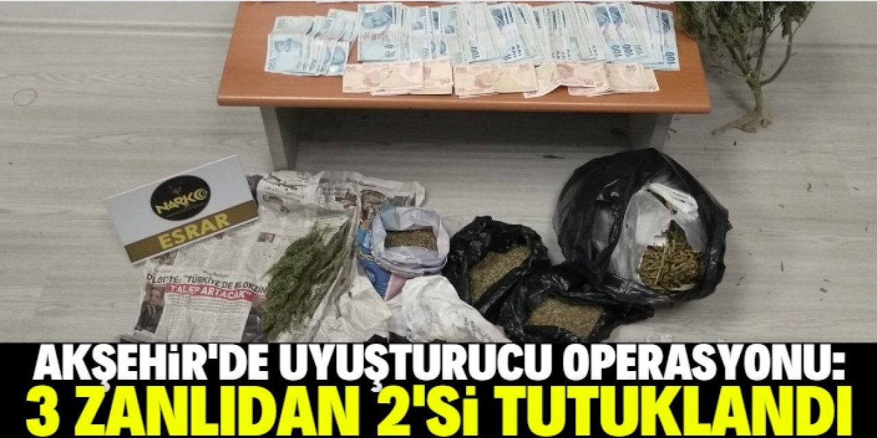Konya'da uyuşturucu operasyonunda 2 zanlı tutuklandı