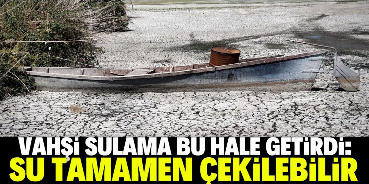 Konya'daki vahşi sulama Akşehir ve Eber göllerini yok edebilir