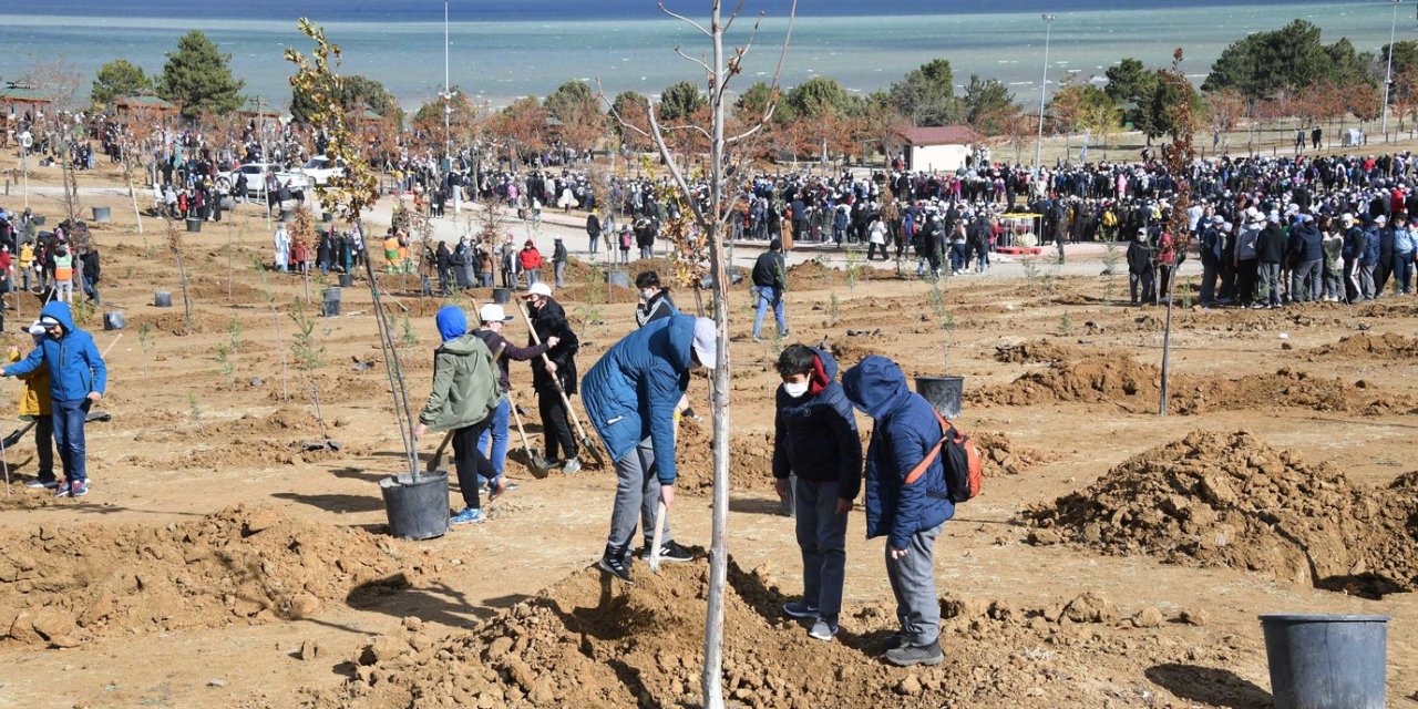 Büyükşehir'den 5 bin öğrenci için fidan