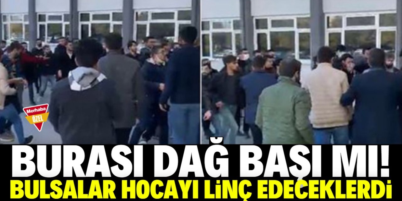 Konya'da gözü dönmüş bir grup fakülteyi bastı!