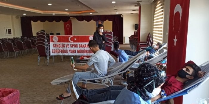 Beyşehir'de öğrenciler kan bağışında bulundu