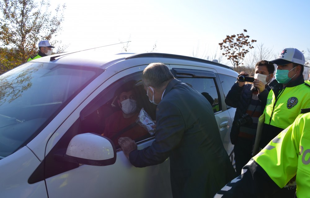 Karaman'da emniyet kemeri uygulaması yapıldı