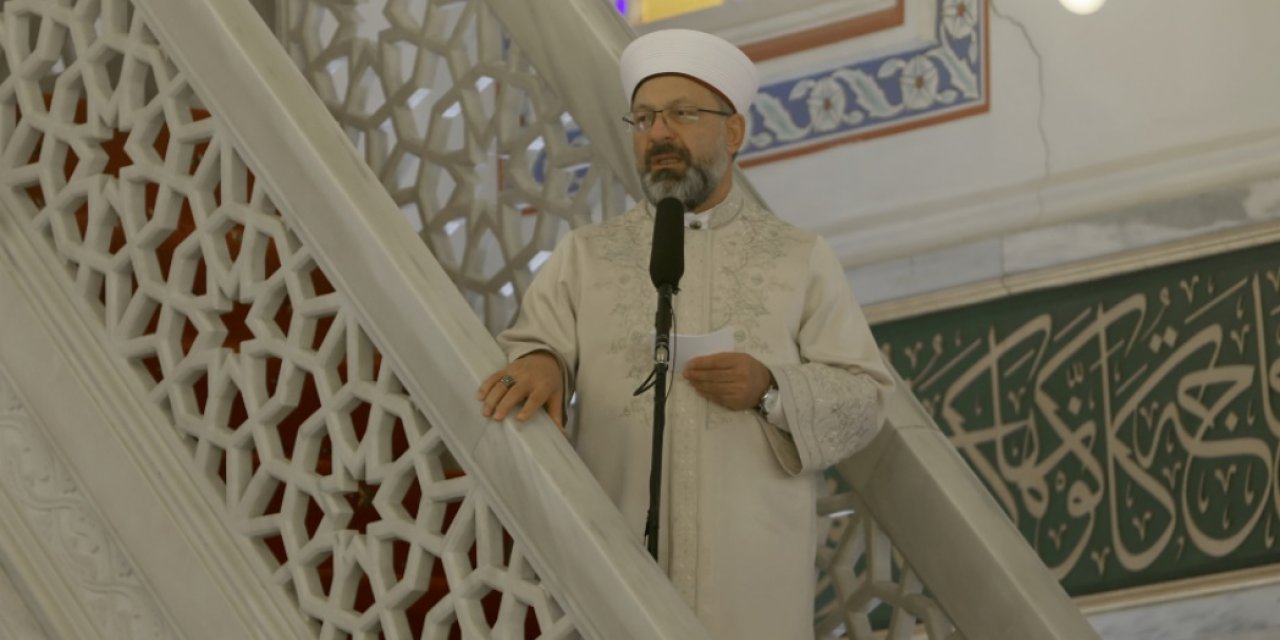 Diyanet İşleri Başkanı Erbaş, Konya'da hutbe irat etti: