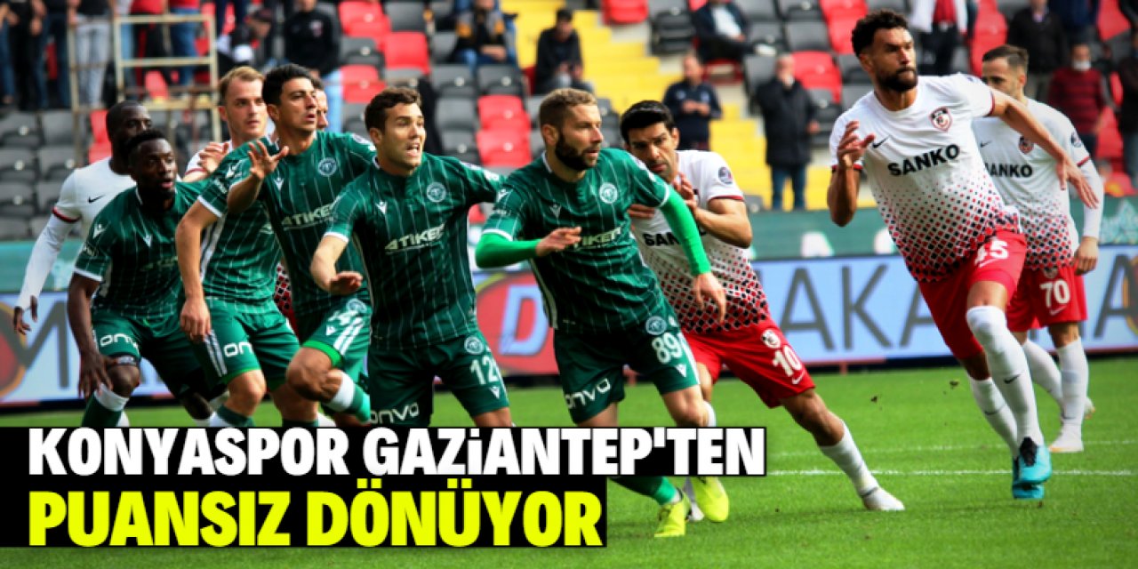 Konyaspor Gaziantep'te mağlup oldu
