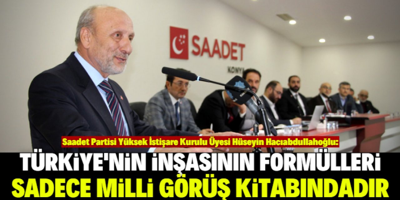 "Ekonominin çaresi Milli Görüş kitabında"