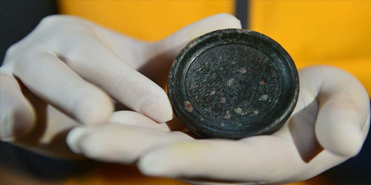 Karabük'te 1600 yıllık kantar ağırlığı bulundu
