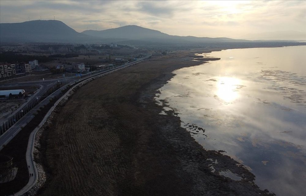 Beyşehir Gölü'nde su seviyesi beklentinin altında kaldı