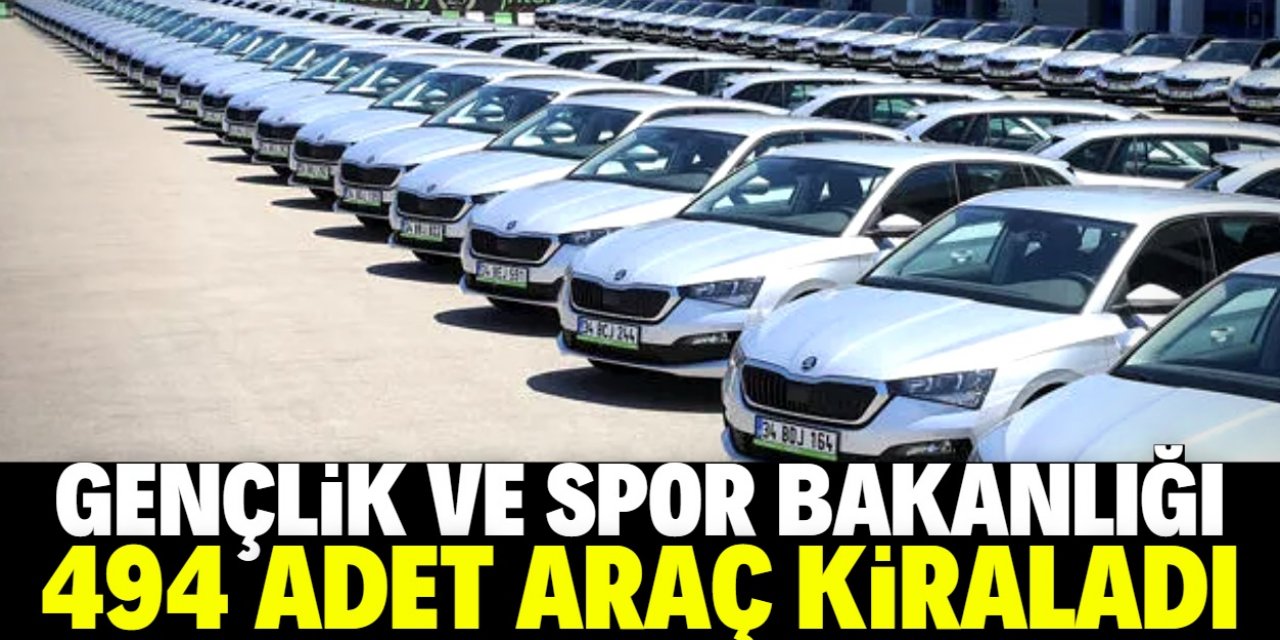 Gençlik ve Spor Bakanlığı 80 milyon liraya araç kiraladı!