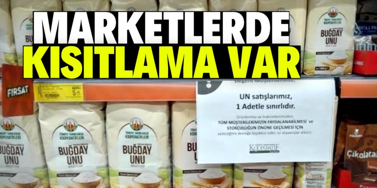 Marketlerde kısıtlama var