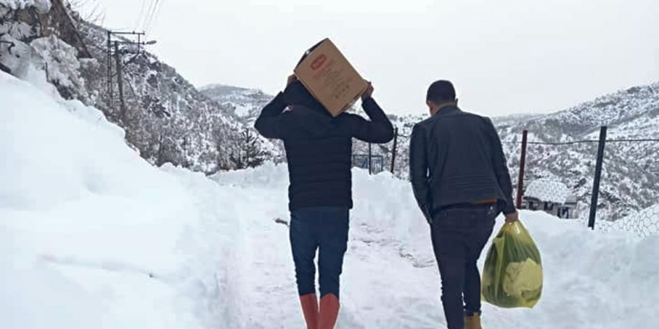 BİMDER zorlu kış şartlarında ihtiyaç sahiplerine ulaşıyor