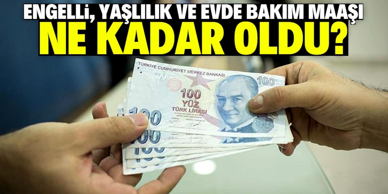 2022 Engelli, Yaşlılık ve Evde Bakım Maaşı ne kadar oldu?