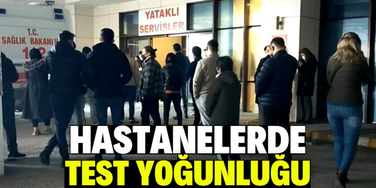 Binlerce kişi koronavirüs testi için hastanelere akın etti