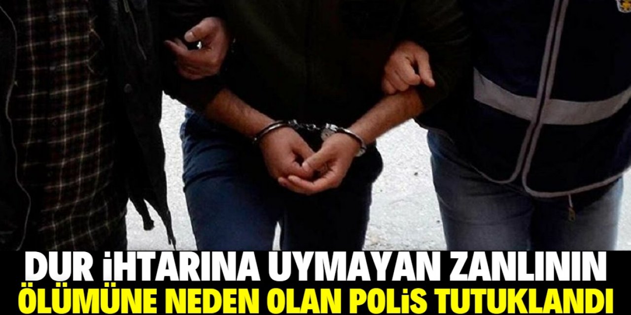 Konya'da "dur" ihtarına uymayan zanlının ölümüne ilişkin bir polis tutuklandı