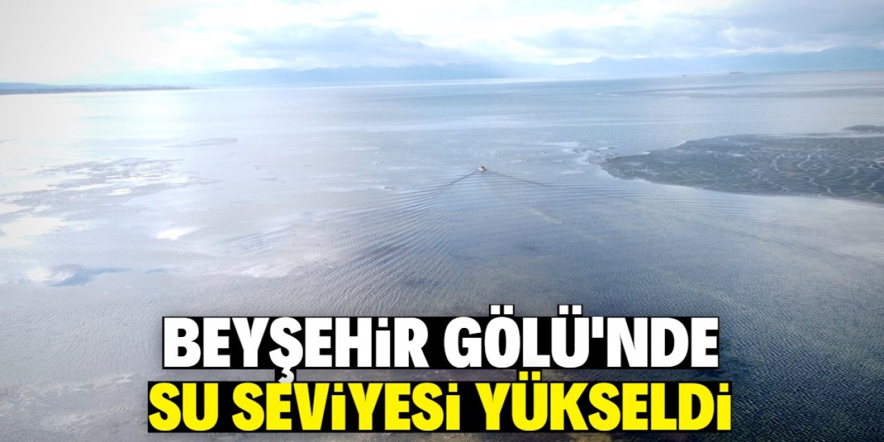 Son yağışlar Beyşehir Gölü'ne can suyu oldu