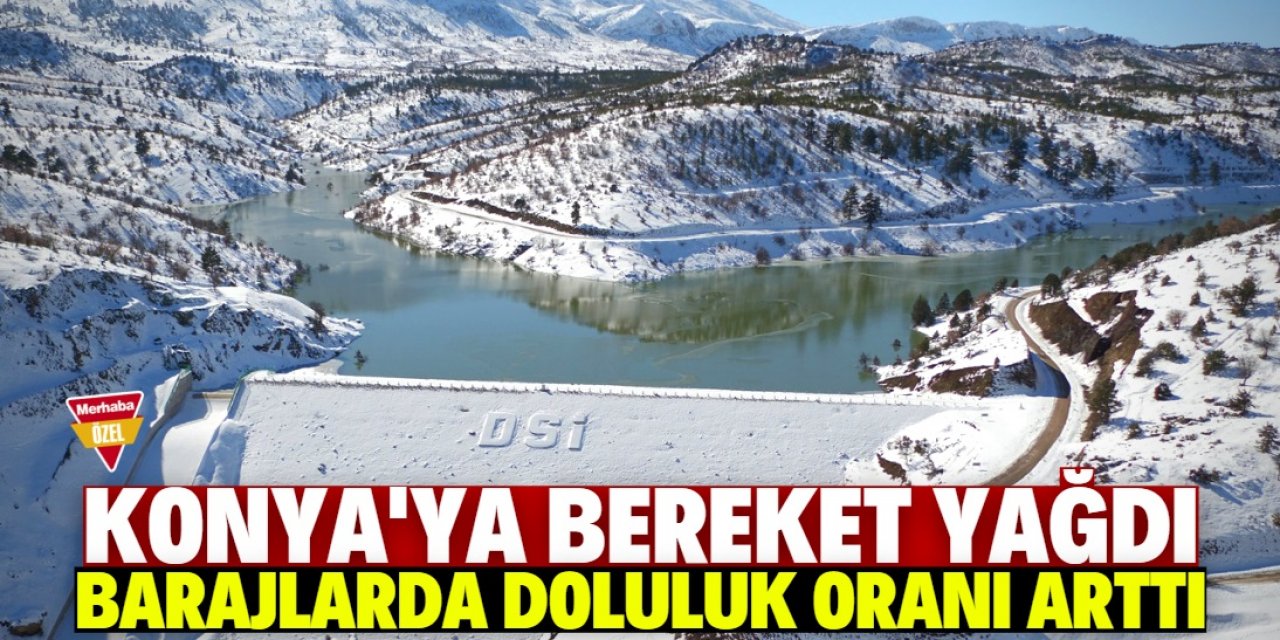 Konya'da baraj ve göletlerin doluluk oranı arttı