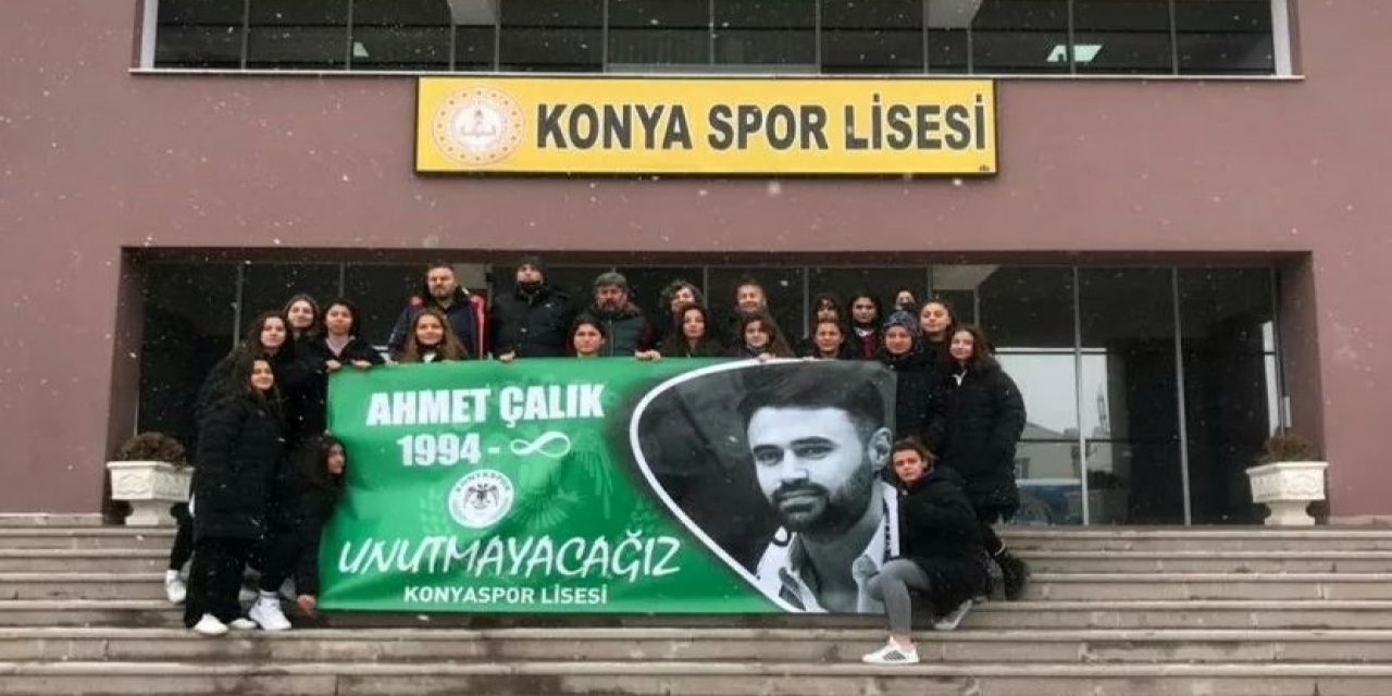 Konya Spor Lisesi Ahmet Çalık'ı andı