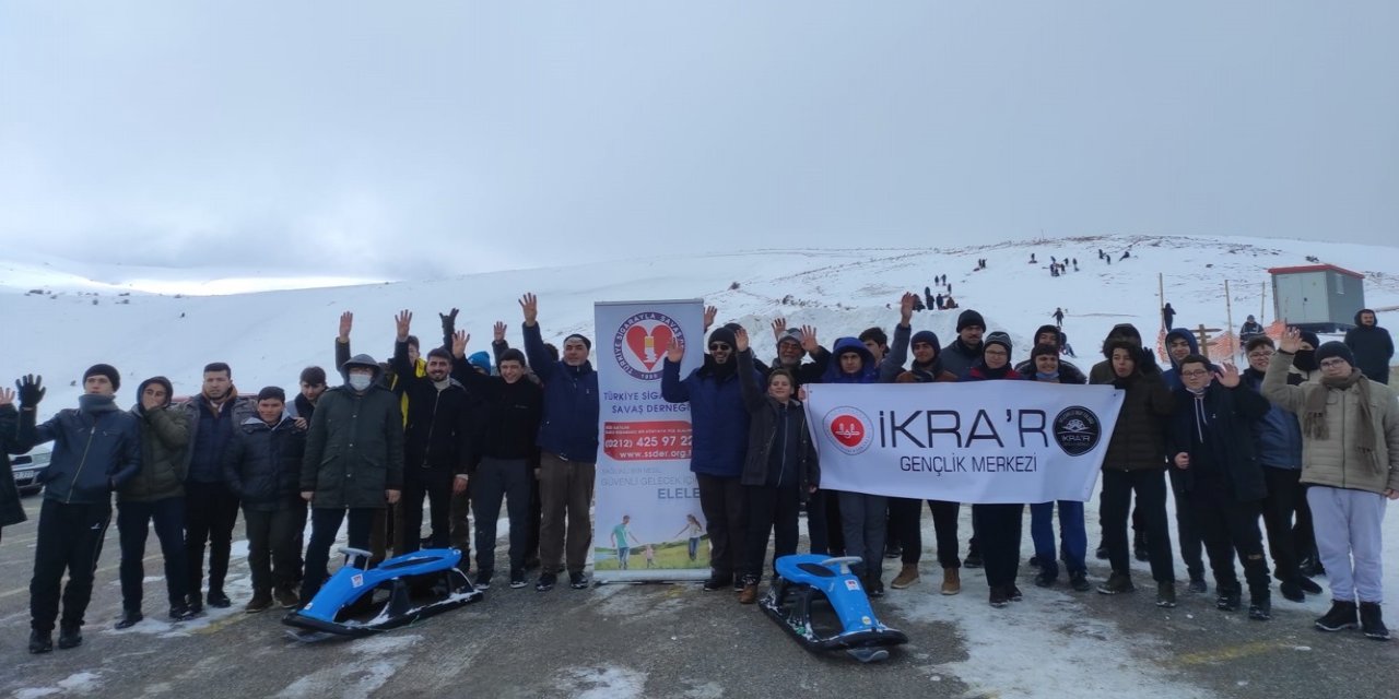 Hafızlık öğrencilerine kayak merkezi turu