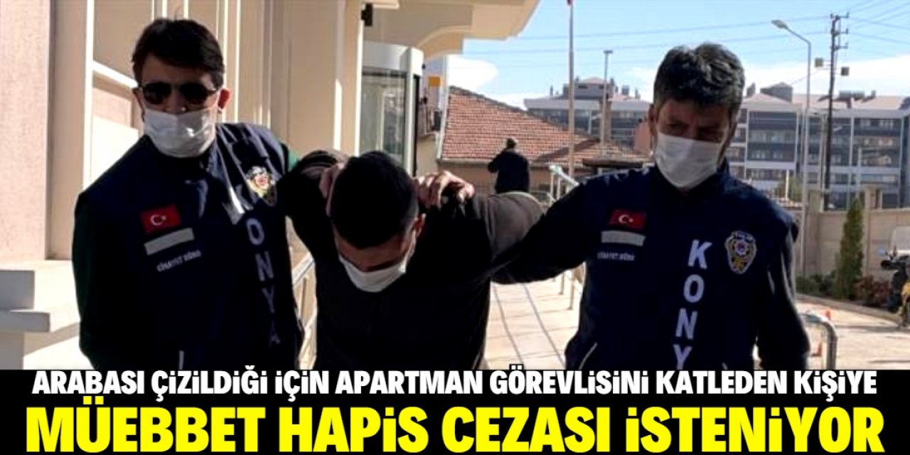 Konya'da apartman görevlisini bıçakla öldürmüştü! Müebbet hapis isteniyor