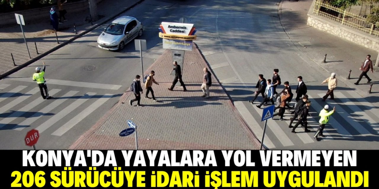 Konya Emniyetinden yaya öncelikli denetim