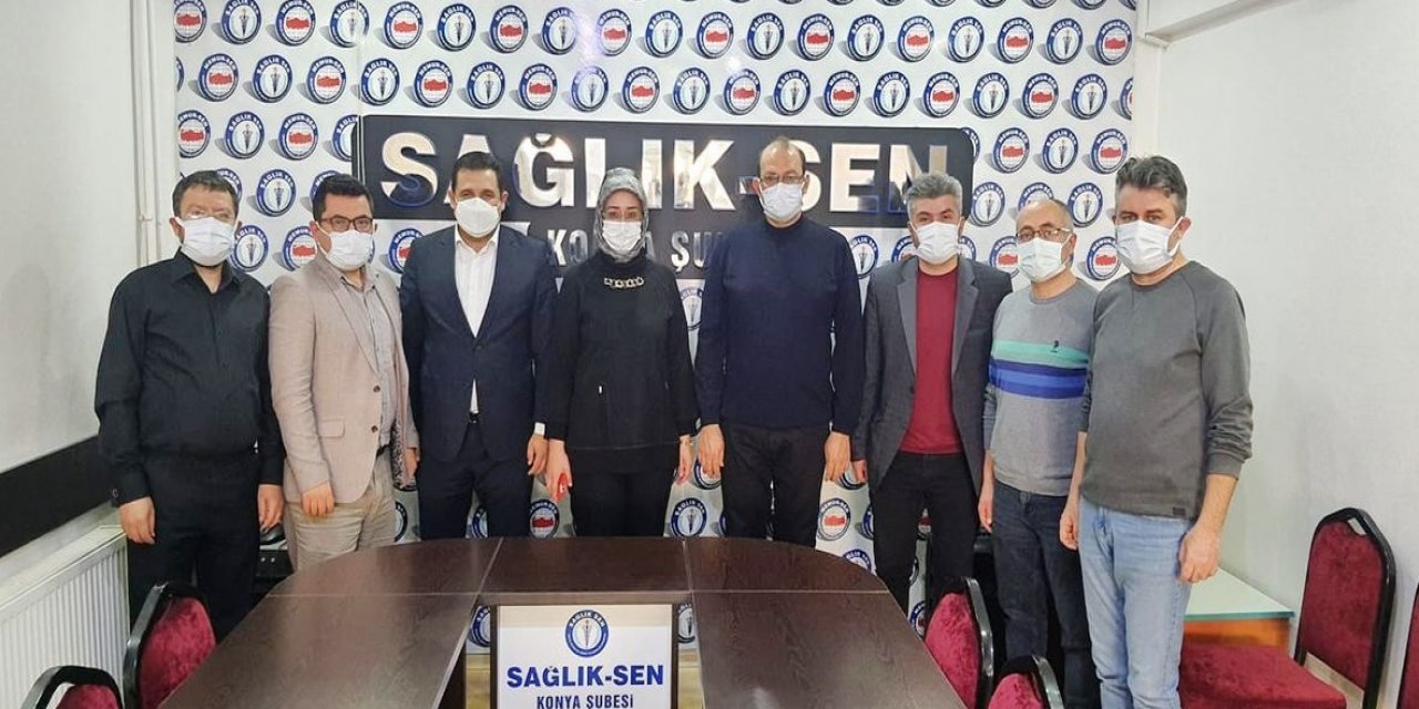 Samancı’dan Sağlık Sen Konya’ya ziyaret