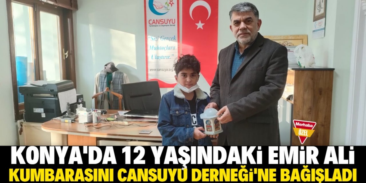 Kumbarasını kalacak yeri olmayan çocuklara ulaştırılması için bağışladı