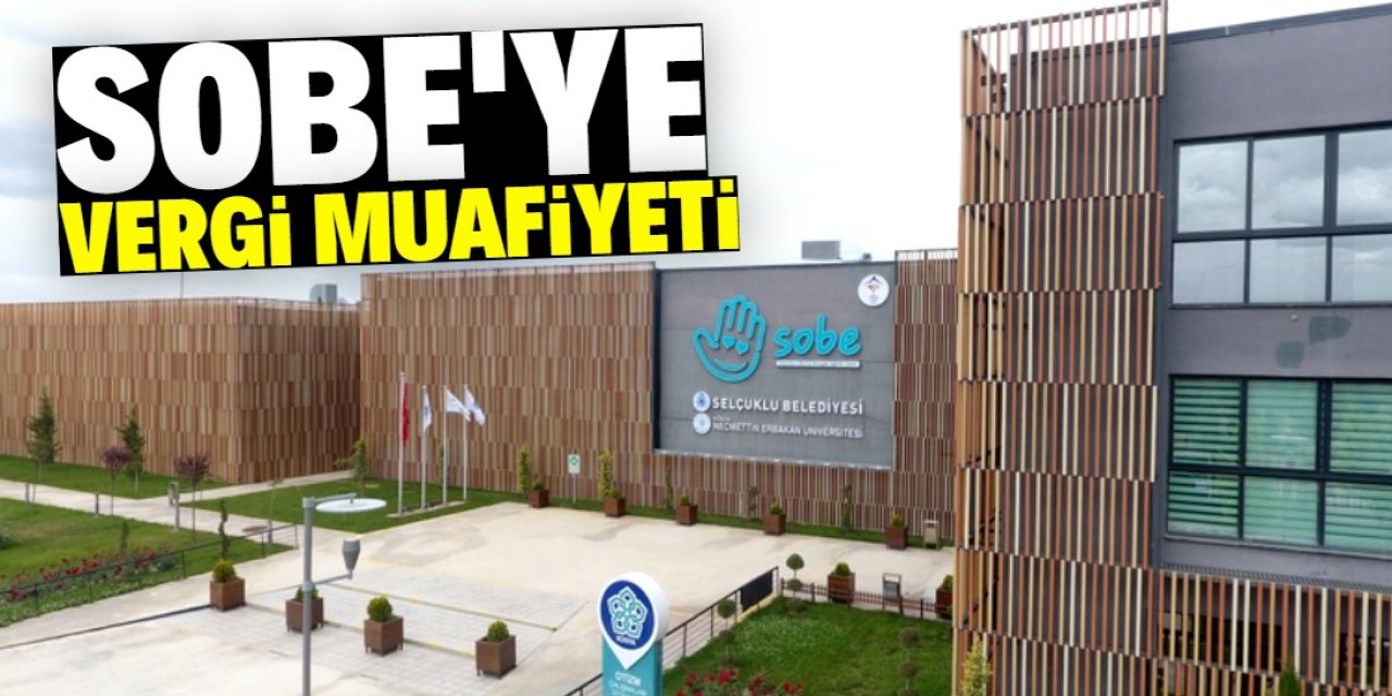 SOBE'ye vergi muafiyeti tanındı