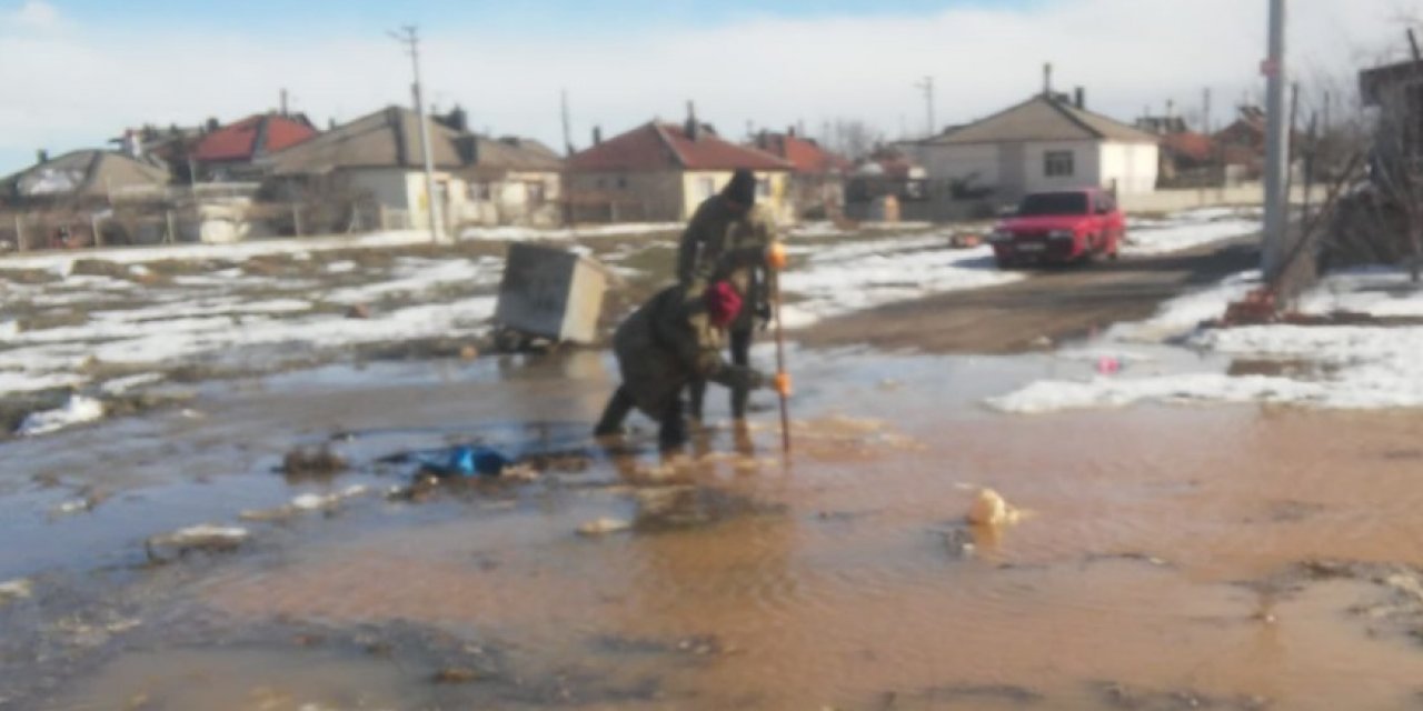 Seydişehir'de sel baskınlarına belediye müdahale etti