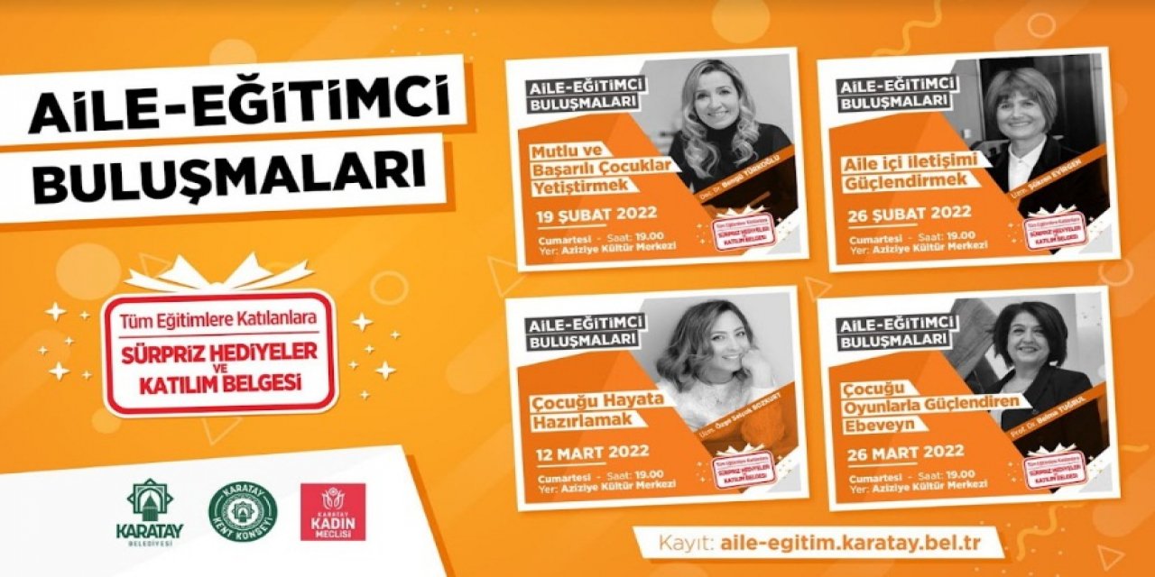 Karatay’da “aile-eğitimci buluşmaları” başlıyor