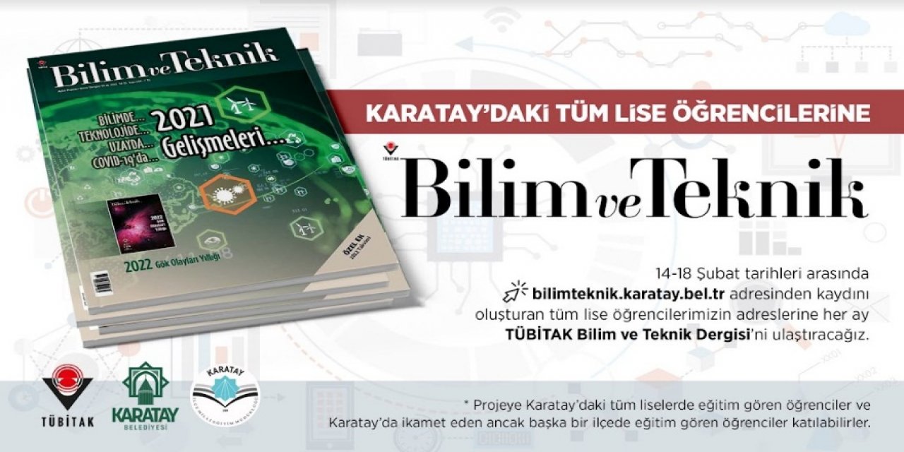 Karatay’dan öğrencilere TÜBİTAK Bilim Dergisi