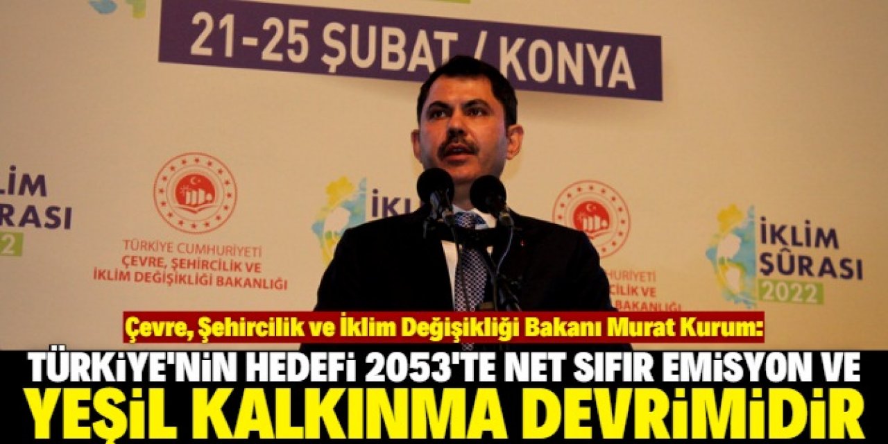 “Yeşil Kalkınmada öncü ülke olacağız”