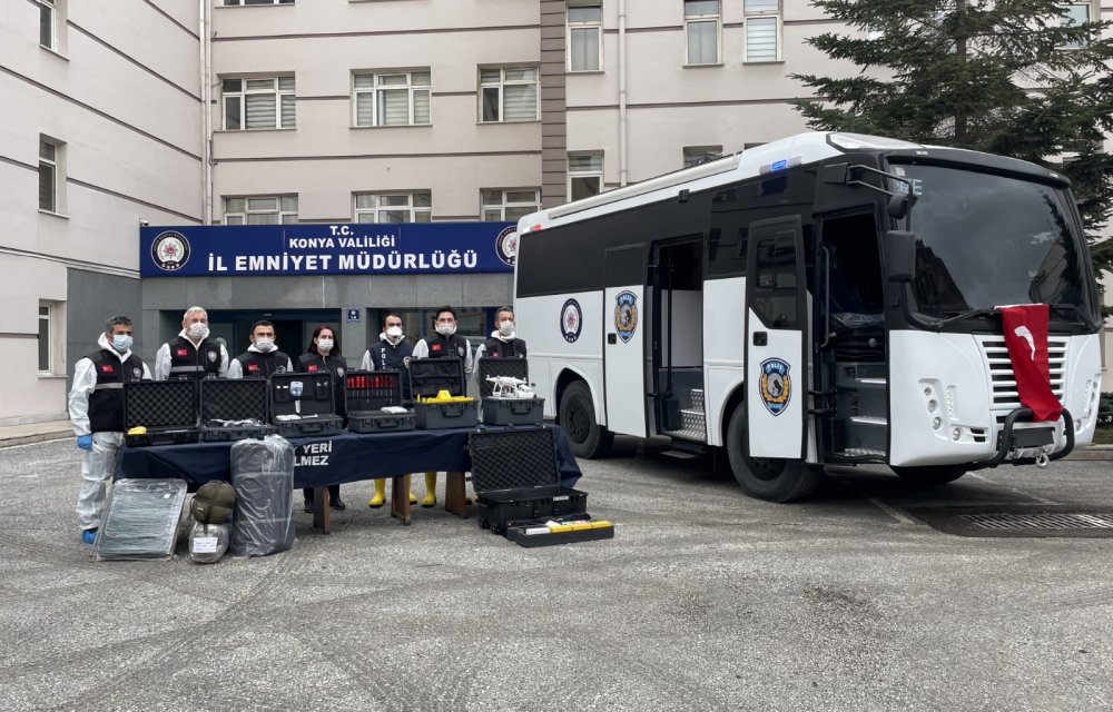 Yeni nesil kriminal inceleme aracı "Kıraç" Konya emniyetine teslim edildi