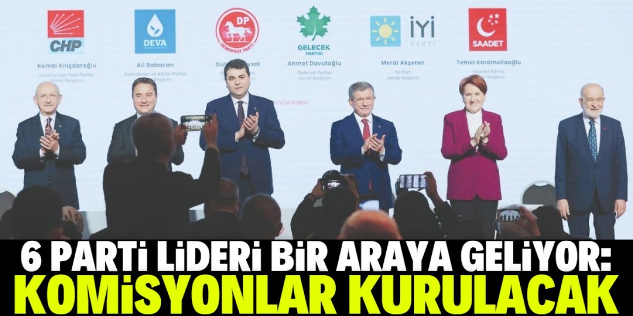 6 parti lideri tekrar bir araya geliyor