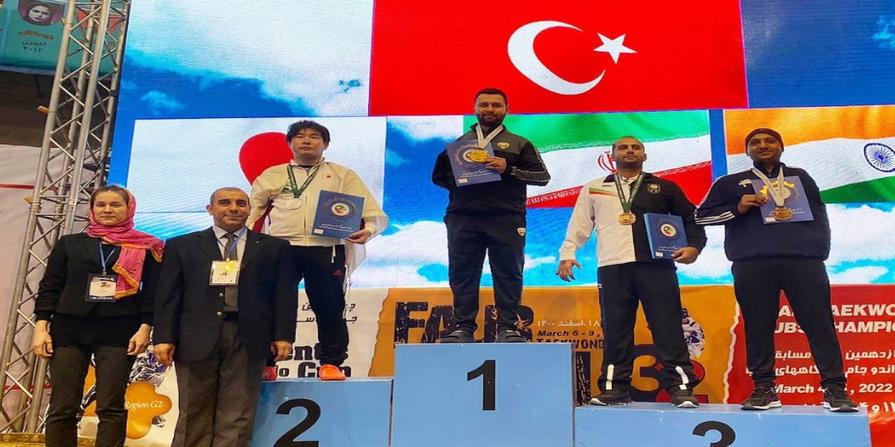 Büyükşehirli Saraç İran’da şampiyonluk kürsüsüne çıktı